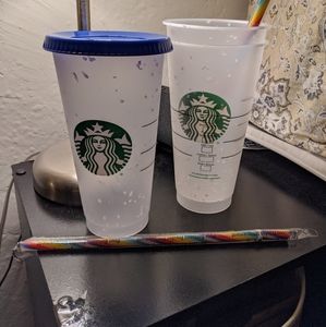 Starbucks confetti PRIDE cup